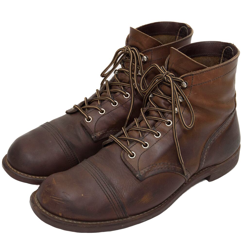 Red Wings IRON RANGER® Men's 6-Inch Amber Harness Leather Boots Size 12
